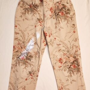 Lauren by Ralph Lauren Floral jeans, size 14.